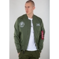 Alpha Industries Fliegerjacke MA-1 TT Glow In The Dark grün Herren